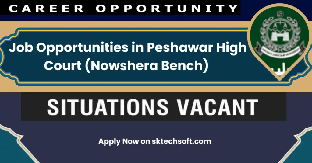 Job Opportunities in Peshawar High Court