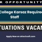 Bahria College Karsaz Required Staff