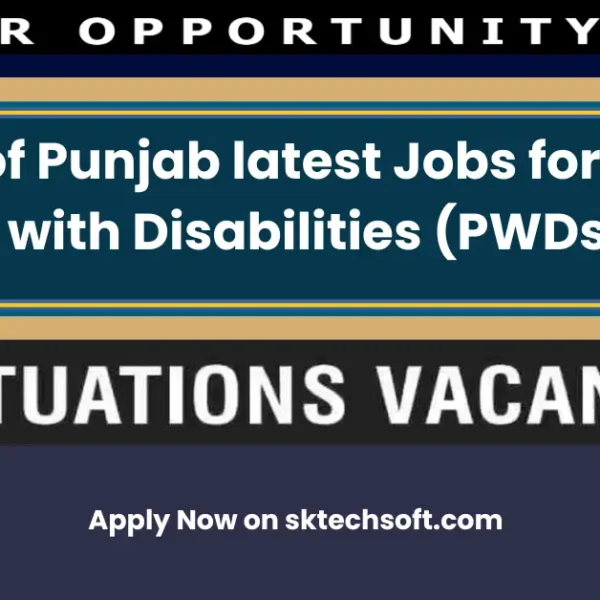 Bank of Punjab latest Jobs for Persons with Disabilities