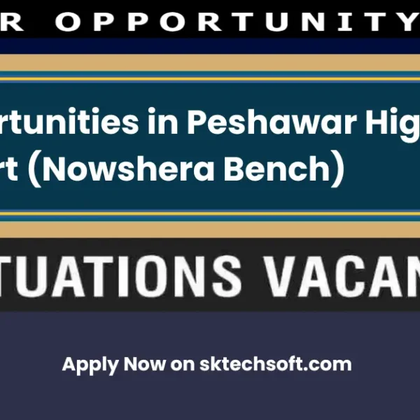 Job Opportunities in Peshawar High Court