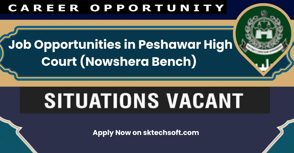 Job Opportunities in Peshawar High Court