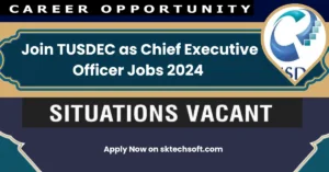 Join TUSDEC as Chief Executive Officer