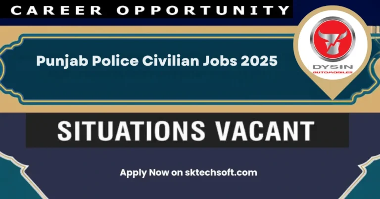 Punjab Police Civilian Jobs 2025