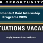 Governments 3 Paid Internship Programs 2025