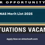 PNAS Merit List 2025 BS Nursing 1s, 2nd, 3rd pnas.phf.gop.pk and 1st list Closing merit