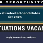 punjab sti selected candidates list 2025